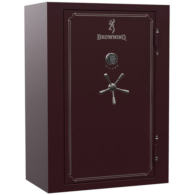 Browning Silver Series 49 Safe Black Cherry Black Chrome Hardware E-Lock