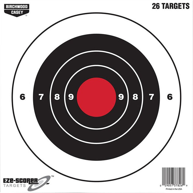 Birchwood Casey EZE-Scorer Target Bullseye 8 in. 26 pk.