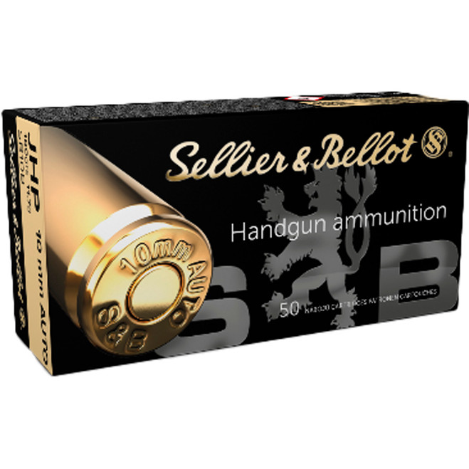 Sellier & Bellot Pistol Ammo 10mm 180 gr. JHP 50 rd.