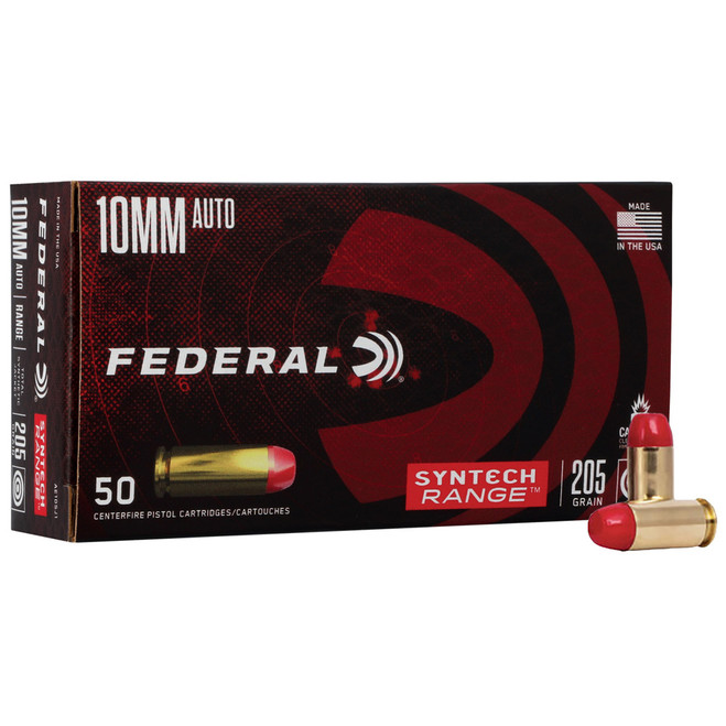 Federal Syntech Range Pistol Ammo 10mm 205 gr. TSJ Syntech Range 50 rd. Federal Syntech Range Pistol Ammo 10mm 205 gr. TSJ Syntech Range 50 rd.