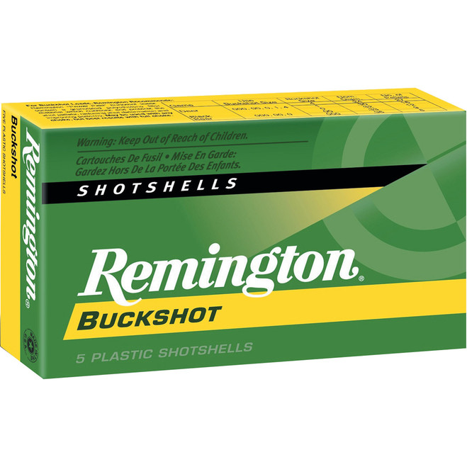 Remington Express Buffered Buckshot Loads 12 ga. 2.75 in. 27 Pellet 4 Buck Shot 5 rd.