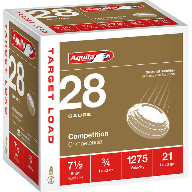 Aguila High Velocity Shotgun Game Load 28 ga. 2.75 in. 3/4 oz. 7.5 Shot 25 rd.