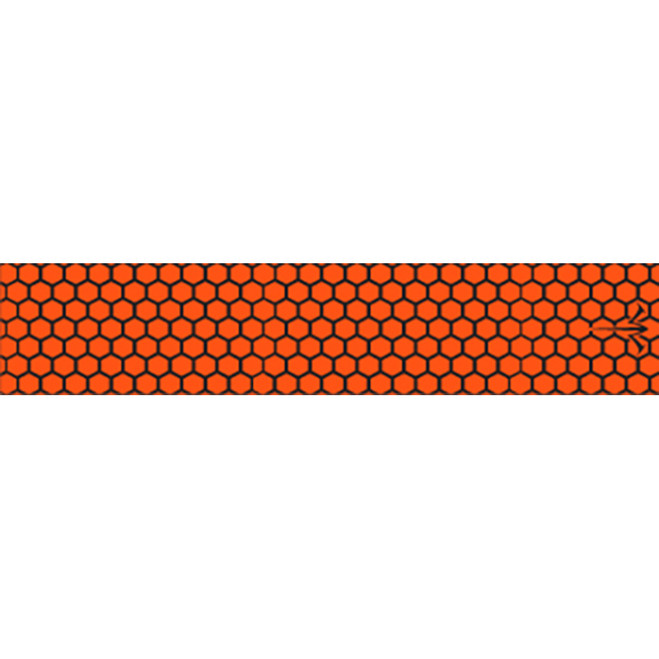 White Water Archery Honeycomb Fade Arrow Wraps Open Flo Orange 5 in. x 1.125 in. 15 pk.