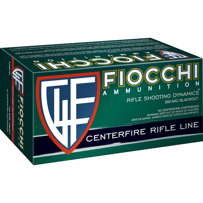 Fiocchi Training Dynamics Centerfire Rifle Ammo 300 Blackout 150 gr. FMJBT 50 rd.