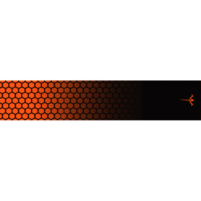 White Water Archery Honeycomb Fade Arrow Wraps Fade Orange 5 in. x 1.125 in. 15 pk.