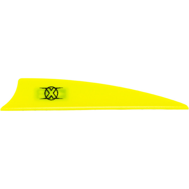 Bohning X Vanes Shield Cut 3 in. Neon Yellow 36 pk.