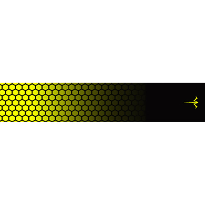 White Water Archery Honeycomb Fade Arrow Wraps Fade Flo Yellow 5 in. x 1.125 in. 15 pk.