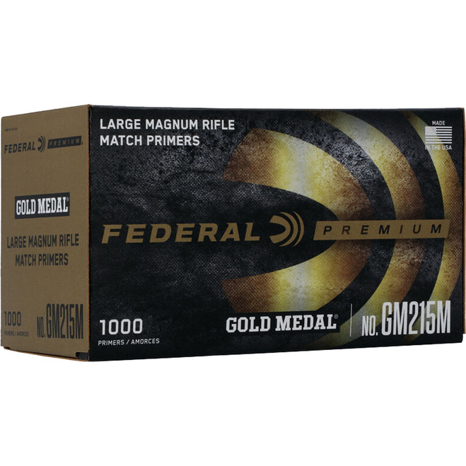 Federal Premium Gold Medal Rifle Primers Small AR Rifle 1000 ct. HAZ