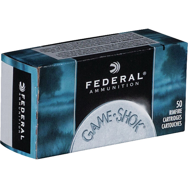 Federal Game-Shok Rimfire Ammo 22 LR 25 gr. #12 Lead Bird Shot 50 rd.
