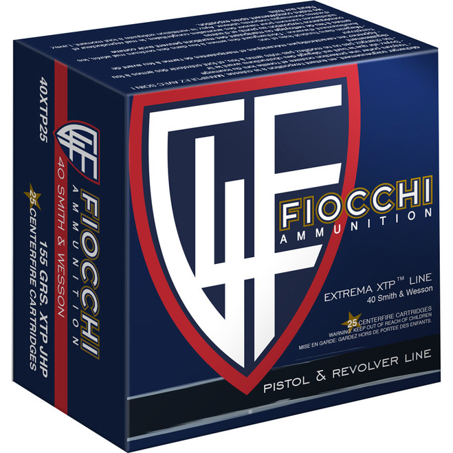 Fiocchi Hyperformance Defense Pistol Ammo 40 S&W 155 gr. XTPHP 25 rd. Fiocchi Hyperformance Defense Pistol Ammo 40 S&W 155 gr. XTPHP 25 rd.