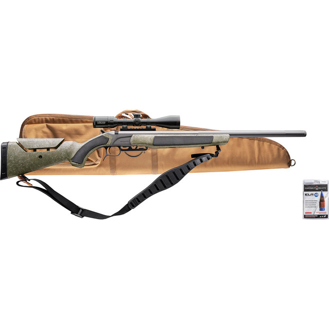 CVA MR-X Muzzleloader Package 45 Cal 26 in. Tung/ODG w/BLK&GRY w/KonusPro 3-9X40
