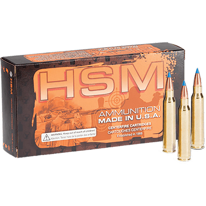 HSM Varmint Rifle Ammunition 22-250 Rem. BlitzKing 55 gr. 20 rd.