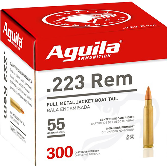Aguila Rifle Ammo 223 Rem. 55 gr. FMJ 300 rd.