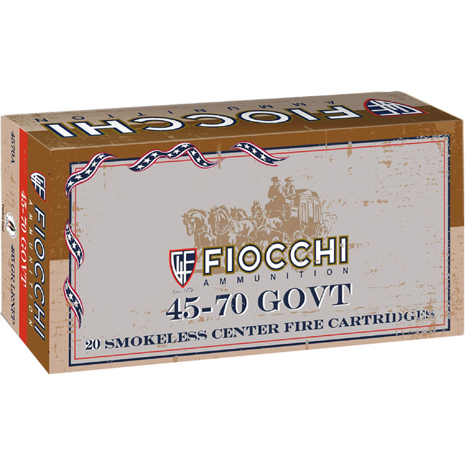 Fiocchi Cowboy Action Centerfire Rifle Ammo 45-70 Govt. 405 gr. LRNFP 20 rd.