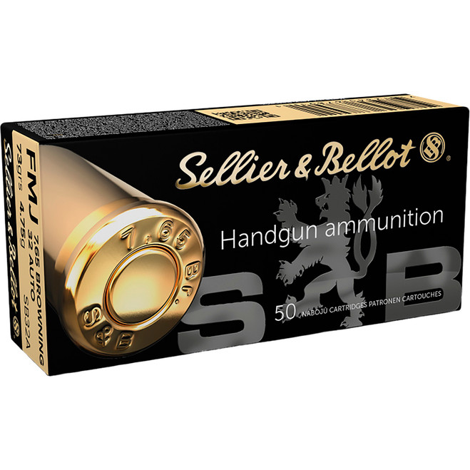 Sellier & Bellot Pistol Ammo 32 Auto/7.65 Browning 73gr. FMJ 50 rd.