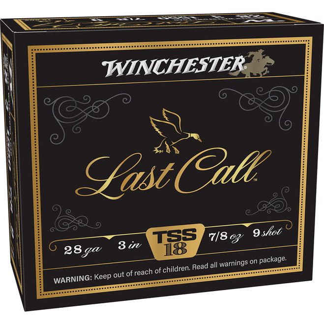 Winchester Last Call Waterfowl TSS Load 28 ga. 3 in. 7/8 oz. 9 Shot 10 rd.