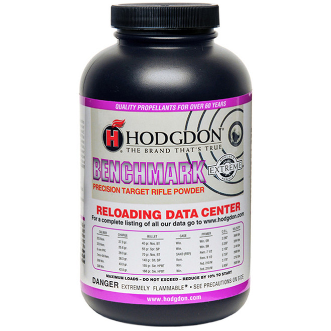 Hodgdon BM1 Benchmark Smokeless Rifle Powder 1 lb. HAZ