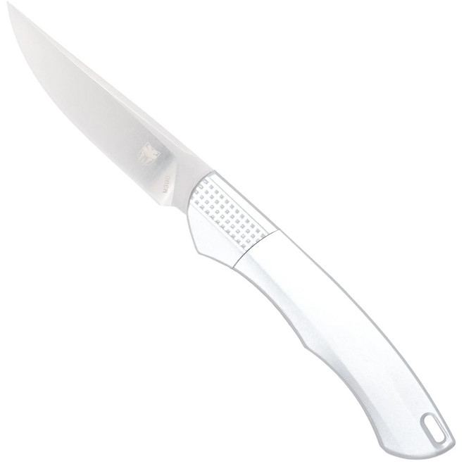 CobraTec Savage Hidden Release Knife Folding Blade Silver