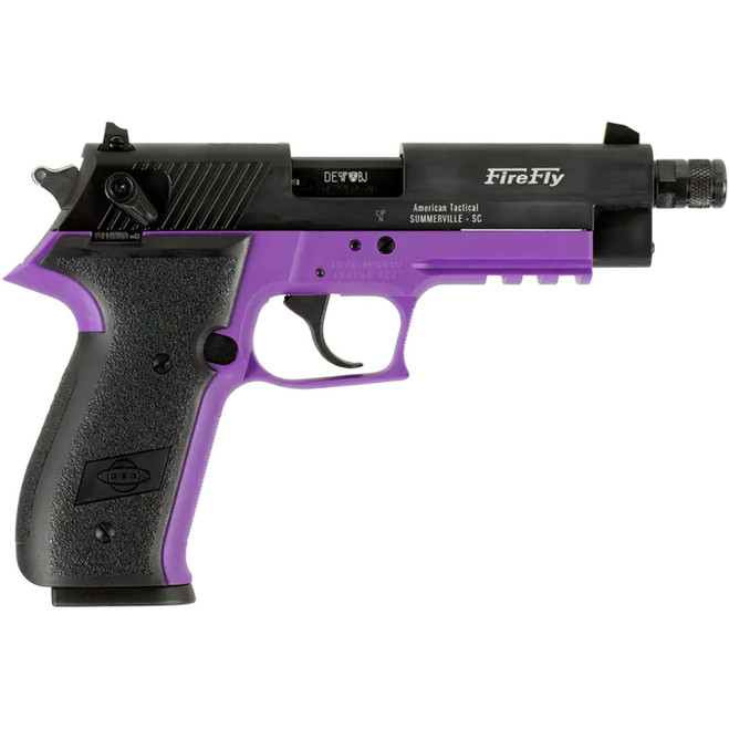GSG Firefly Pistol 22 LR. 4.9 in. Purple Threaded 13 rd.