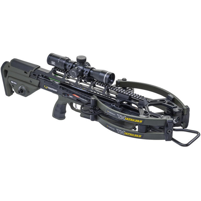 TenPoint TX Ultra 29.5 Crossbow Package ACUslide MAXX EVO-X Scope Moss Green
