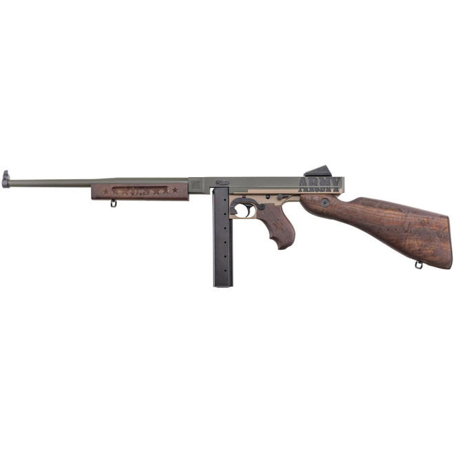 Auto-Ordnance TM1 Army 250th Carbine 45 ACP 16.5 in. ODG/Tan/Walnut Engraved 20/30rd.