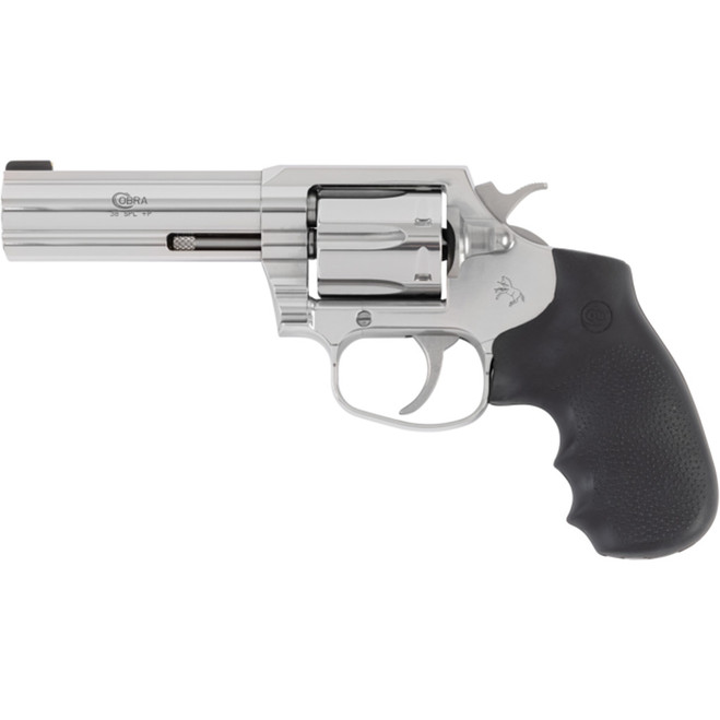Colt Cobra Revolver 38 SPL+P 4 in. Stainless Hogue Grip 6 rd.