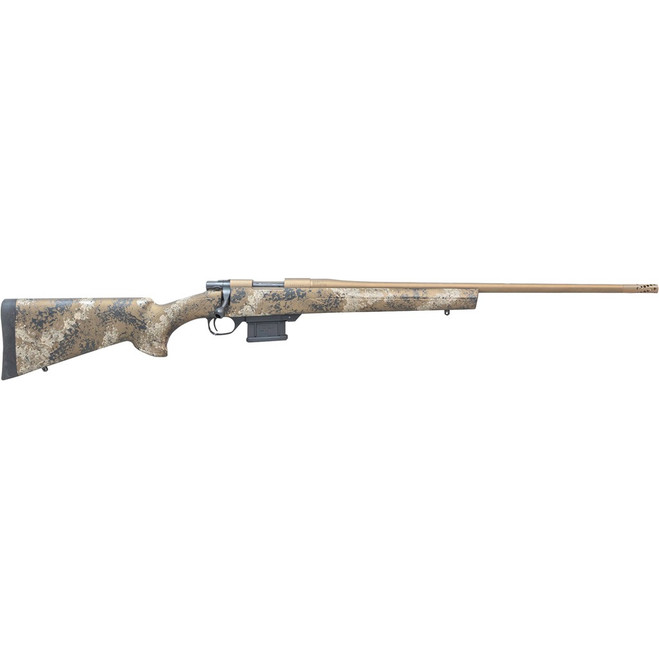 Howa M1500 Fence Line Mini Action Varmint Rifle 22 ARC 20 in. Bronze/Scorched Earth Camo HTI