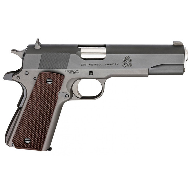 Springfield 1911 Defender Mil-spec Pistil 45 ACP 7+1 Checkered Wood 5 in.