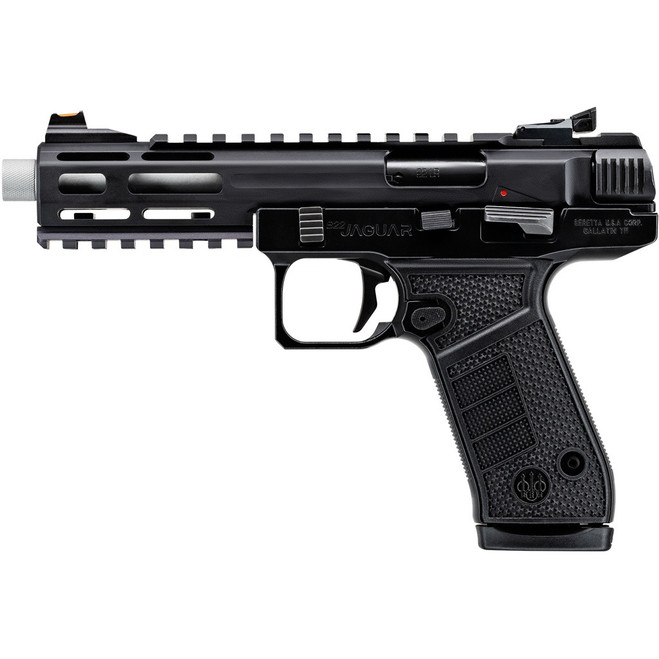 Beretta B22 Jaguar Tac Metal Pistol 22 LR 5.25 Black w/Threaded Brrl 15 rd