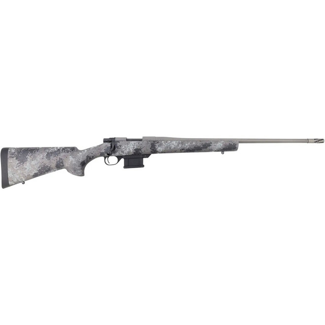 Howa M1500 Fence Line Mini Action Rifle 22 ARC 22 in. Tungsten/Grey Light Camo HTI