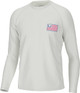 Huk and Bars Pursuit White Long Sleeve T-Shirt