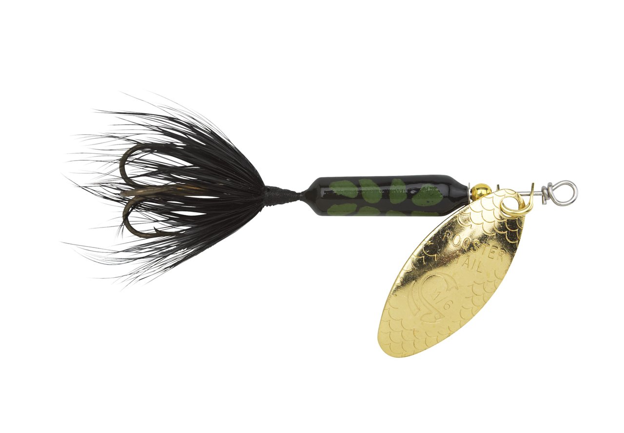 Yakima Rooster Tail Spinner - 1/16 oz - Black Coachdog