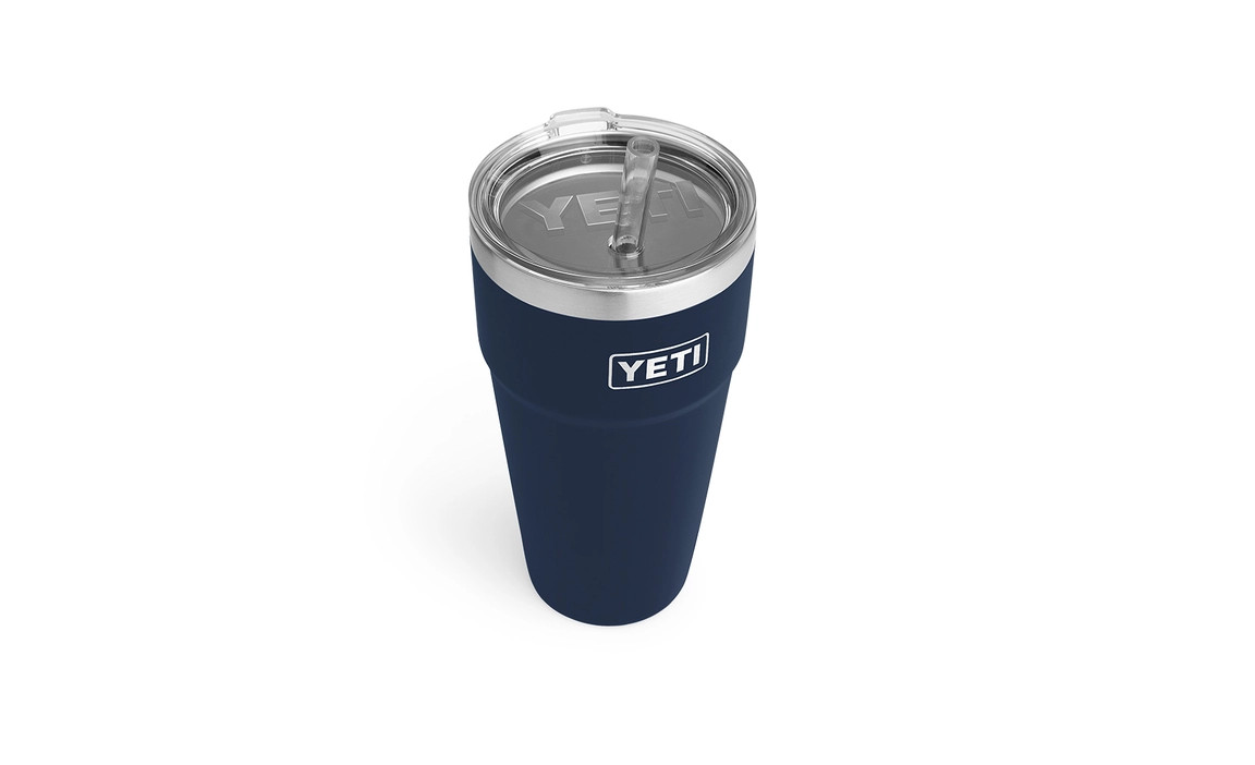 Yeti Rambler 26 oz Stackable Cup With Straw Lid - YRAM26STRAWCUPCAMPGREEN