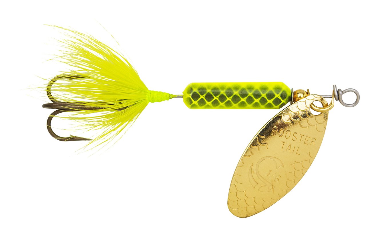 Worden Original Rooster 1/32 oz Tail Spinner with Treble Hook - Kinsey's  Outdoors