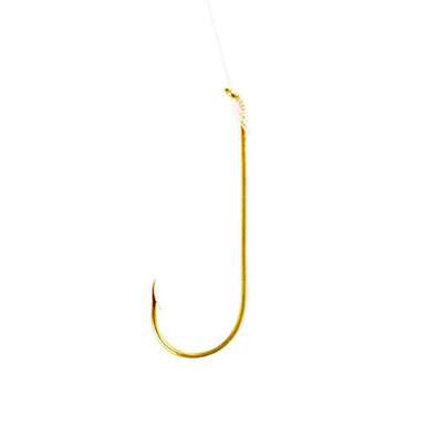 Eagle Claw 139 Size 4 Snelled Baitholder Bronze Hook