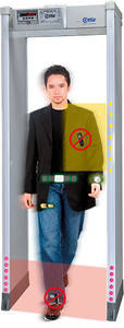 CEIA SMD600 Plus – MI2™ Walk-Through Detector – Dual-sensor detection for weapons and mobile phones with visual zone indicators and high-throughput screening. CEIA SMD600 Plus – MI2™ Walk-Through Detector – Dual-sensor detection for weapons and mobile phones with visual zone indicators and high-throughput screening.