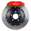 StopTech 13 Subaru BRZ BBK Rear ST-22 Red Calipers 345x28mm Drilled Rotors