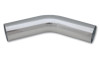 Vibrant 2.5in O.D. Universal Aluminum Tubing (45 degree bend) - Polished