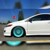 ESR SR01 8th gen coupe teal tiffany teal green white pearl fg2 stance