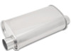 Vibrant StreetPower Oval Muffler 5in x 9in x 15in - 2.5" inlet/outlet (Offset-Offset Same Side)
