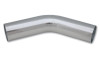 Vibrant 2.25in O.D. Universal Aluminum Tubing (45 degree bend) - Polished