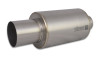 Vibrant Titanium Muffler w/Straight Cut Natural Tip 2.5in. Inlet / 2.5in. Outlet