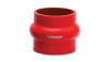 Vibrant 4 Ply Reinforced Silicone Hump Hose Connector - 1.5in I.D. x 3in long (RED)