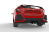 Rally Armor 17-19 Honda Civic Sport Touring UR Black Mud Flap w/ Red Logo