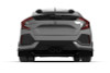 Rally Armor 17-19 Honda Civic Sport Touring Black UR Mud Flap w/ Dark Grey Logo