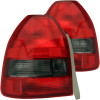 ANZO 1996-2000 Honda Civic Taillights Red/Smoke 221193