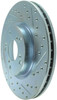 StopTech Select Sport 06-15 Honda Civic Si Slotted and Drilled Left Front Rotor