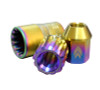 NRG 200 Series M12 X 1.5 Titanium Lug Nut Set - 21 Pc w/Lock Key Socket - Neochrome