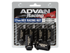 Advan Lug Nut 12X1.25 (Black) - 4 Pack