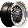 JNC004 wheel in black with machined face